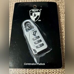NWT Heys Combination lock in silver, sealed